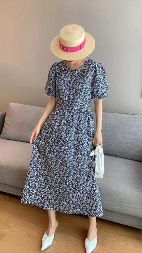 韩版碎花连衣裙,女装连衣裙,韩外