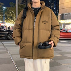 文艺时尚日系ins高质量防水棉服流行慵懒气质新款原宿简约潮流，男装棉衣，星座1210-1