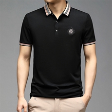2023夏季新款男式短袖T恤POLO衫男士翻领纯色体恤HD9517-P50，男装Polo衫，星座1105-3