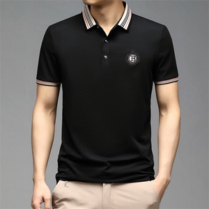 2023夏季新款男式短袖T恤POLO衫男士翻领纯色体恤HD9517-P50图片