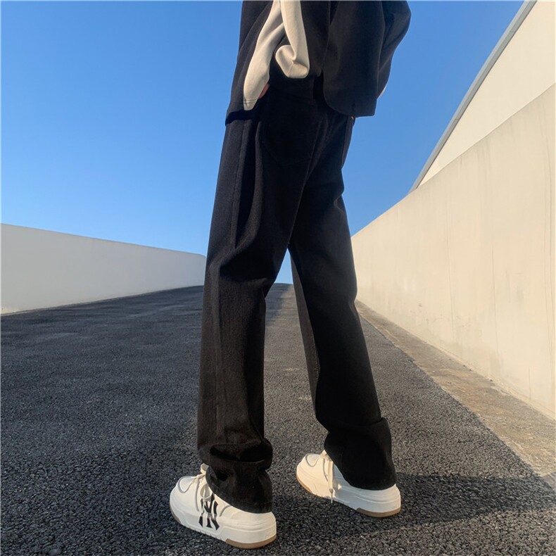 高街微喇弹力修身直筒牛仔裤货号KN70P50,男装牛仔裤,电商D325