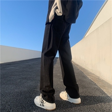 高街微喇弹力修身直筒牛仔裤货号KN70P50，男装牛仔裤，电商D325