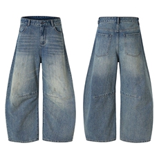 潮流宽松牛仔裤潮牌高街休闲裤A161-K5005-P65118元，男装牛仔裤，电商A161