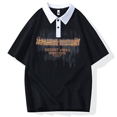 25061-特P40夏季休闲时尚T恤男短袖打底衫学生宽松翻领短袖POLO衫，男装T恤，电商D310B