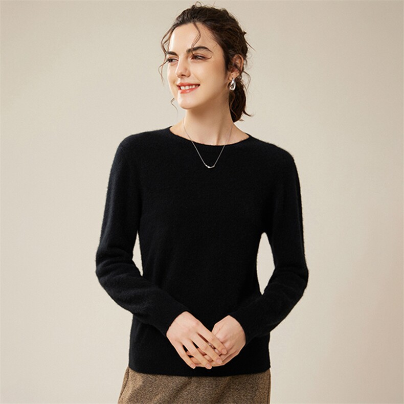冬季新款毛衣女宽松显瘦时尚百搭12针一线成衣女士羊绒衫,女装羊绒衫,首品羊绒