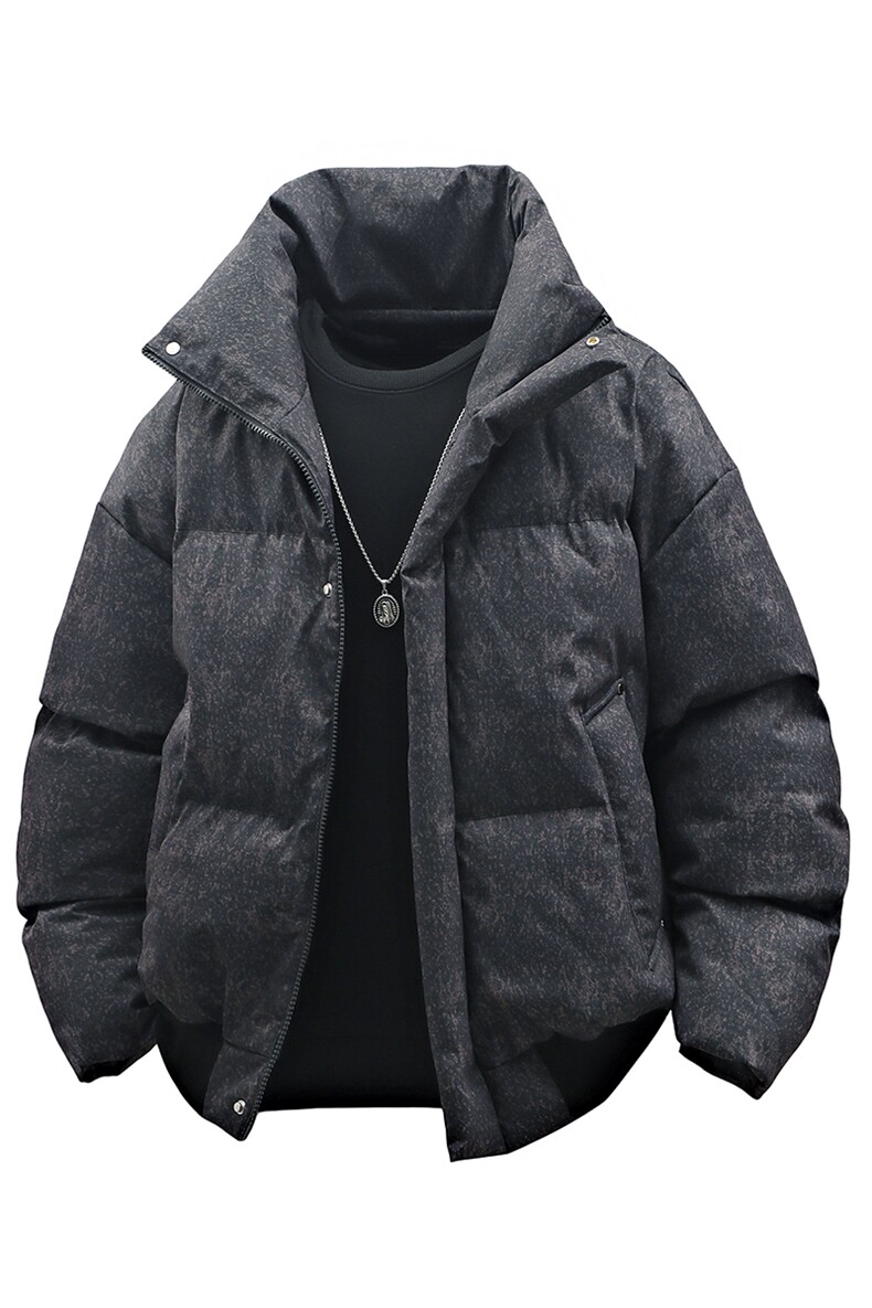 高街复古做旧冬装立领棉服男女棉衣外套光板面包服HZ8819-P88,男装棉衣,星座610B-1