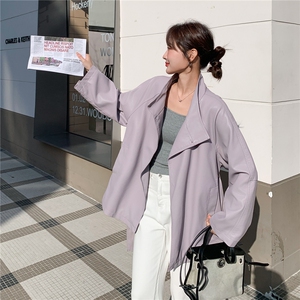 已出货春装新款~中长皮衣外套女 1楼南36-39吾爱衣-A25-P150-K288图片