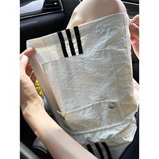 8XL-M三条杠工装短裤大码休闲运动中裤条纹冰丝五分裤DK1303/P48，男装牛仔裤，电商B238