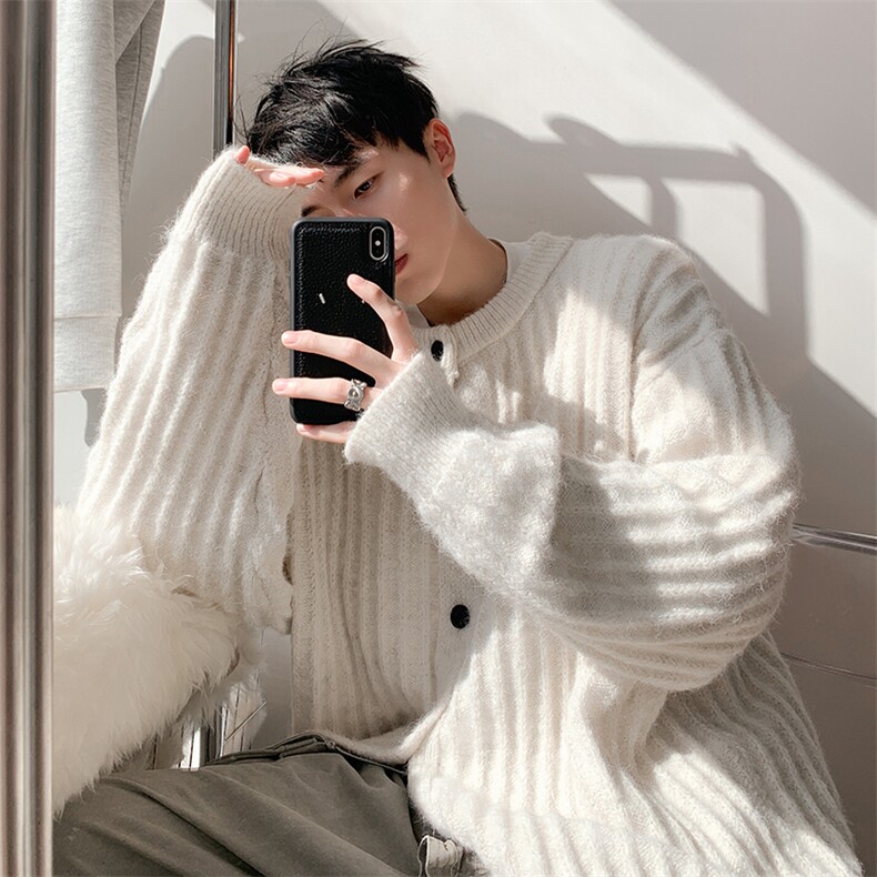 毛衣男秋冬新款港风宽松针织毛衫MYA6-P65，男装针织衫/毛衣，星座214-3