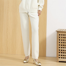 时尚羊绒套装女冬季新款加厚保暖小脚裤高腰显瘦气质外套两件套，女装套装/套裙，飞艺羊绒