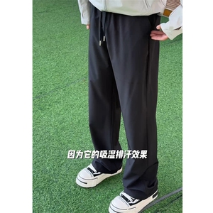 弯刀休闲裤bootcu城市户外防晒裤肌理感宽松基础直筒长裤P28图片