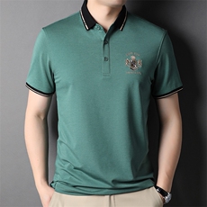 POLO衫夏季翻领短袖男纯色中年男士商务休闲潮流上衣SFT3121-P63，男装Polo衫，星座1105-3
