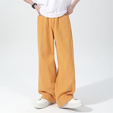 新款牛仔裤男女美式潮牌宽松休闲直筒垂感百搭阔腿长裤子MA42-P48，男装牛仔裤，星座1008