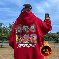 500克重磅秋冬美式加绒加厚卫衣外套DL135常规特P35绒特P40，男装卫衣，电商A486