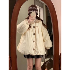 1506A/G78930/P94小众独特温柔风米白色棉服百搭，男装棉衣，星座1506A