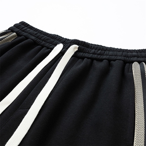 2XL-9XL超大码男士休闲运动圆领卫衣拼接套装男168图片