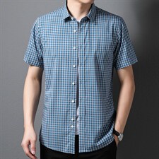 F-PD2213男式2023年夏季新款衬衫男短袖休闲衬衣P60，男装衬衫，电商B360