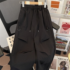 伞兵裤子男速干冲锋裤美式宽松直筒工装休闲降落伞长裤U366-p45，男装工装外套，星座1008