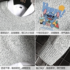 M19077-P45加绒款-P65加厚加绒毛衣男大码毛线衣男针织衫男线衫，男装针织衫/毛衣，电商A040A
