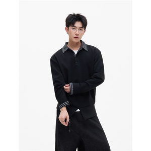 【现货】XZ1218 PL195 特价P54 美式复古格纹POLO衫长袖T恤图片