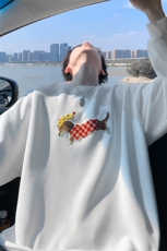 特批P38无差价25秋季华棉420g重磅港风刺绣腊肠狗大码卫衣男W5412，男装卫衣，电商A001-1