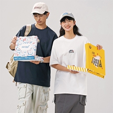 2024夏季新款男装日系潮牌纯色圆领宽松短袖休闲T恤半袖T928-F40，男装T恤，电商A101（原外27）