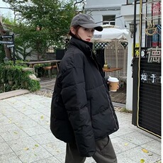 冬季假两件立领棉服男女帅气百搭加厚保暖面包服棉袄外套MF223，男装棉衣，星座601-2