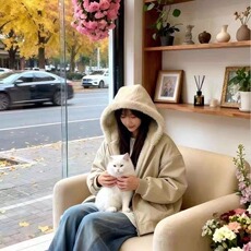 座山雕连帽棉服男女款冬季加绒加厚连帽皮衣棉衣美式外套，男装皮衣，星座1210-1