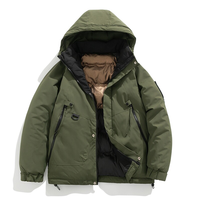 新款棉服石墨烯内里连帽加厚冬装情侣装韩版宽松棉袄MY8852-P105,男装棉衣,电商A128