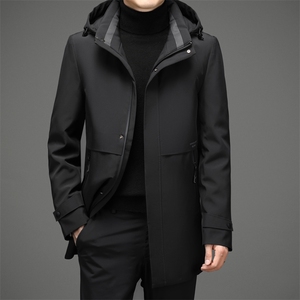 AN9890钱塘2020-3秋冬中长款男士羽绒服连帽休闲保暖外套P235图片