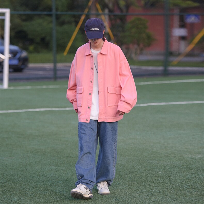 JK6089/P68春装Cityboy港风工装立体大口袋水洗夹克男大码上衣,男装夹克,电商A141
