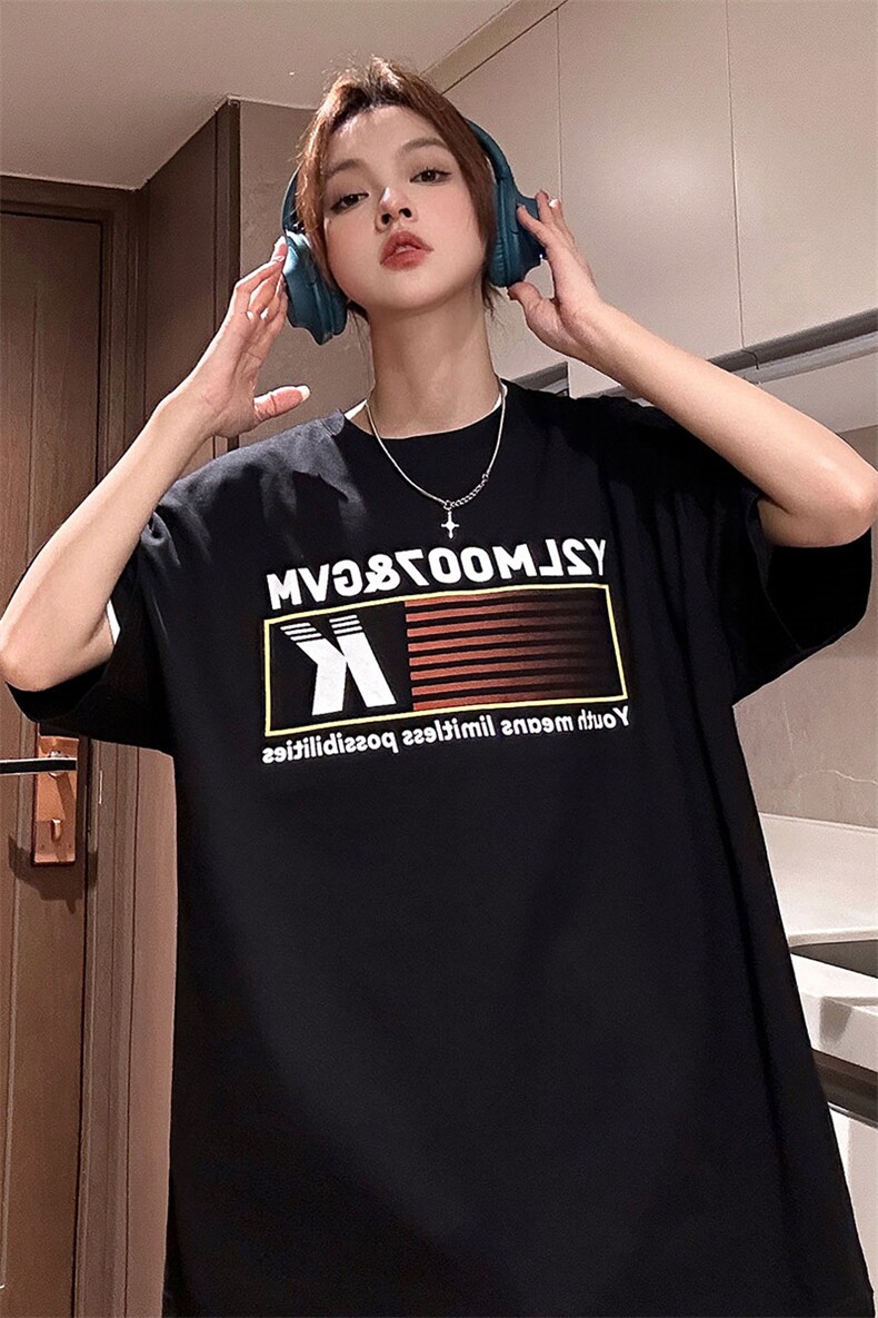 1中性条纹印花设计潮大码M-5XL短袖T恤男DT77779P18块特价控38,男装T恤,星座226-2