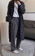 中长款V领开衫女秋冬慵懒软糯休闲宽松保暖针织衫，女装羊毛衫，纳慈羊绒