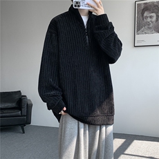 美式复古半拉链卫衣大码解构设计套头衫重磅立领外套LW603/特P45，女装短外套，电商B215