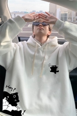 连帽卫衣男大码胖子帽衫大号运动服WY2462-P35，男装卫衣，电商A040