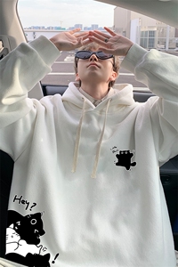 连帽卫衣男大码胖子帽衫大号运动服WY2462-P35图片