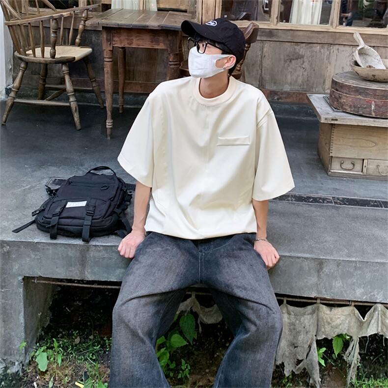 特P40无差价新款夏季设计感百搭潮流短袖T恤-HT10178港风,男装T恤,电商A003