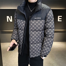 羽绒服男2025冬款时尚印花保暖白鸭绒男外套上衣B317/5808/P175，男装羽绒服，电商B317