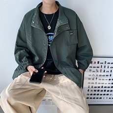 港风新款立领夹克外套宽松休闲上衣Y25P40，男装夹克，电商D325