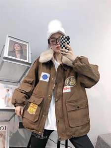 贴标加厚派克服图片