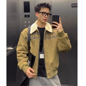 【有货】D8217-P123冬季美式复古羊羔绒工装棉服男潮牌百搭外套图片