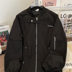 春秋季棒球服美式vibe情侣飞行员外套男款潮牌宽松设计感夹克图片