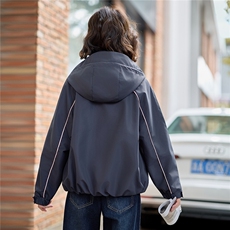 2025年秋季新款运动休闲风短外套短风衣，女装短外套，慕依路