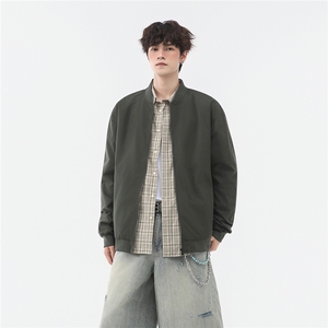 美式高阶秋季棒球服飞行员夹克休闲痞帅百搭情侣外套 J54667 TP35图片