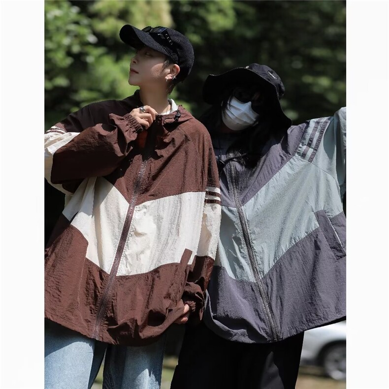 防晒衣青春流行新款潮流风衣潮简约拉链日系男时尚FW9242-P45，男装风衣，星座1109-3