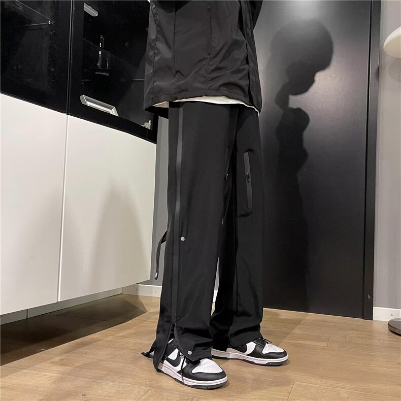 男秋季新款港风防水休闲裤KM31P38图片