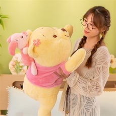 趴款樱花尼尼熊大号婚庆玩偶娃娃机公仔婚礼娃娃毛绒批货跨境