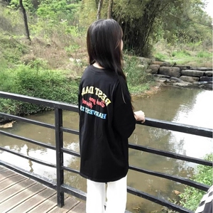 万针全刺绣工艺抖音得物高品质260克重磅纯棉双纱美式高街短袖T恤图片