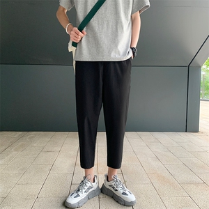 2025新/夏港风男士休闲裤9分长裤宽松店主风裤子哈伦裤薄8325/P45图片