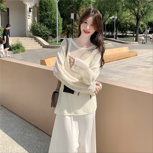 2025夏季新款韩系穿搭一整套女高级感气质吊带连衣裙针织罩衫套装,吊带长度怎么搭配图片